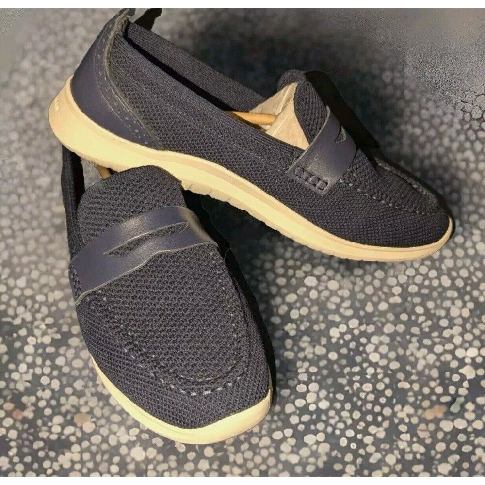 Cole Haan Women's Zerogrand Meritt Stitchlite Loafer, Blue Knit Size 10.5